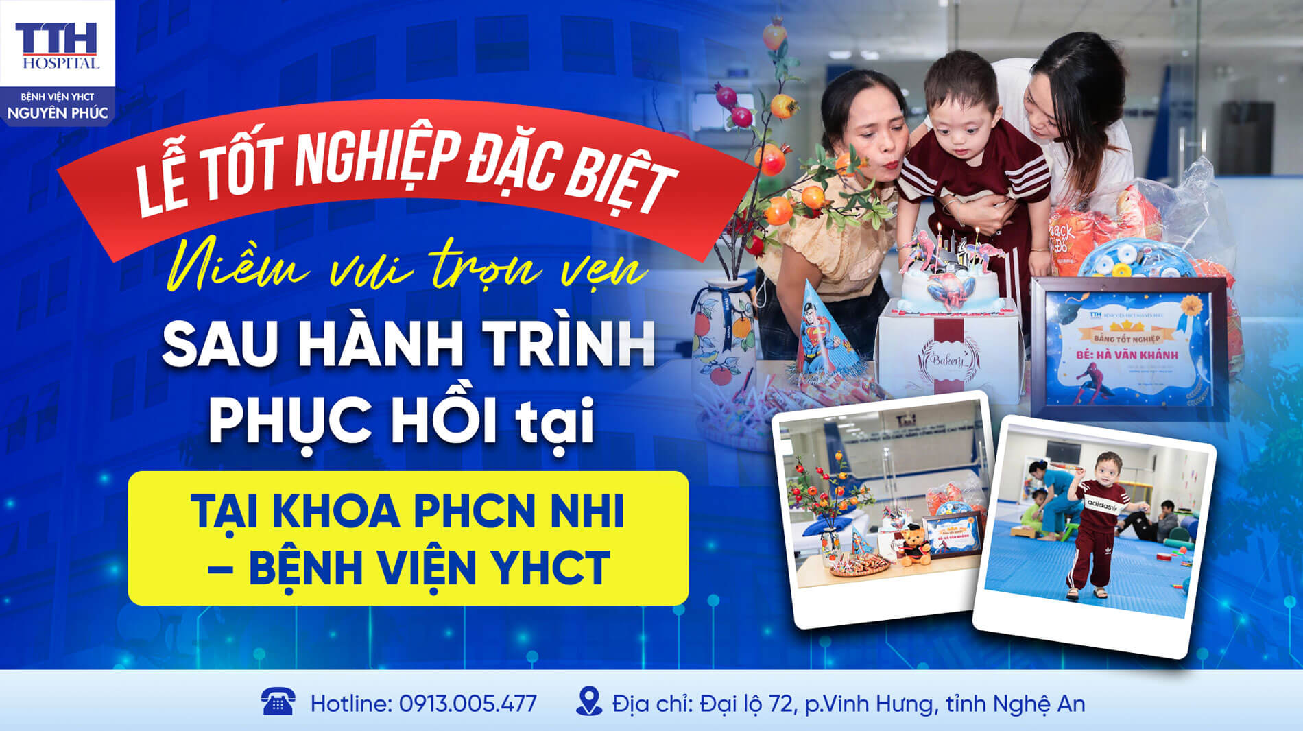 NIỀM VUI TRỌN VẸN SAU HÀNH TRÌNH PHỤC HỒI TẠI KHOA PHCN NHI – BỆNH VIỆN YHCT NGUYÊN PHÚC