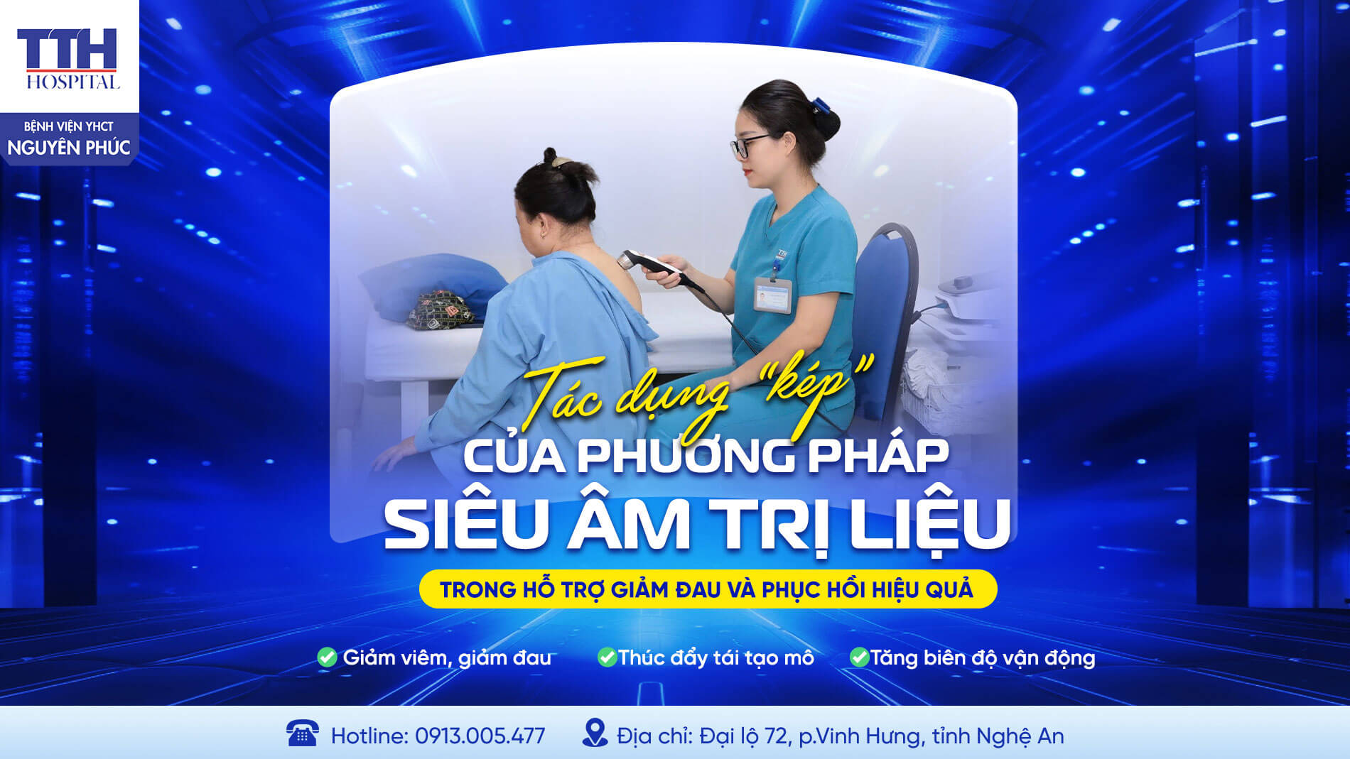 TÁC DỤNG “KÉP” CỦA PHƯƠNG PHÁP SIÊU ÂM TRỊ LIỆU