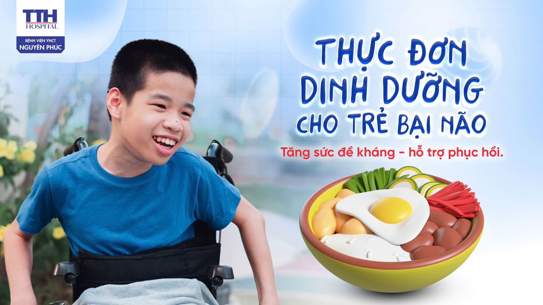 Thực đơn dinh dưỡng cho trẻ bại não