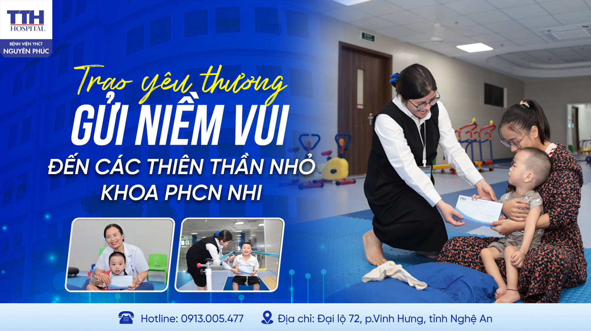 TRAO YÊU THƯƠNG – GỬI NIỀM VUI ĐẾN CÁC THIÊN THẦN NHỎ KHOA PHCN NHI